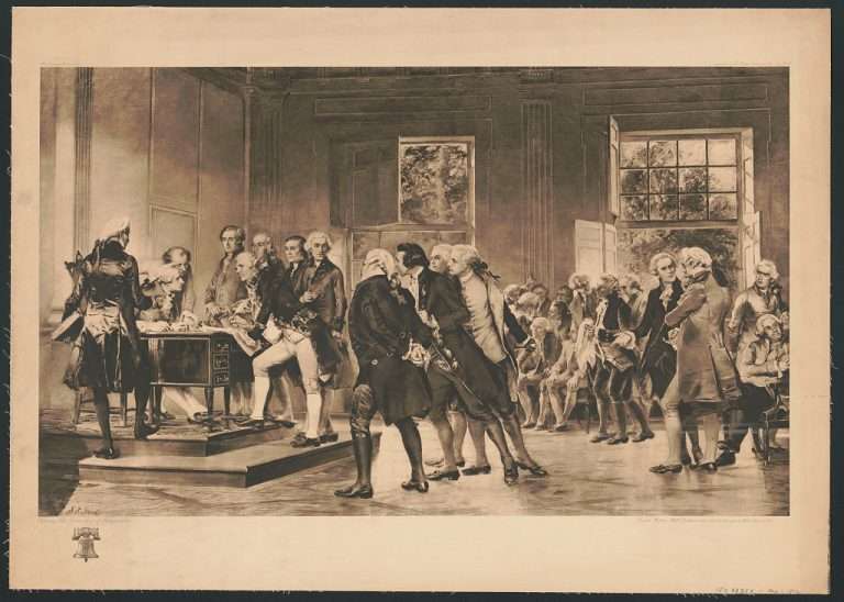 Signing of the Declaration of Independence.