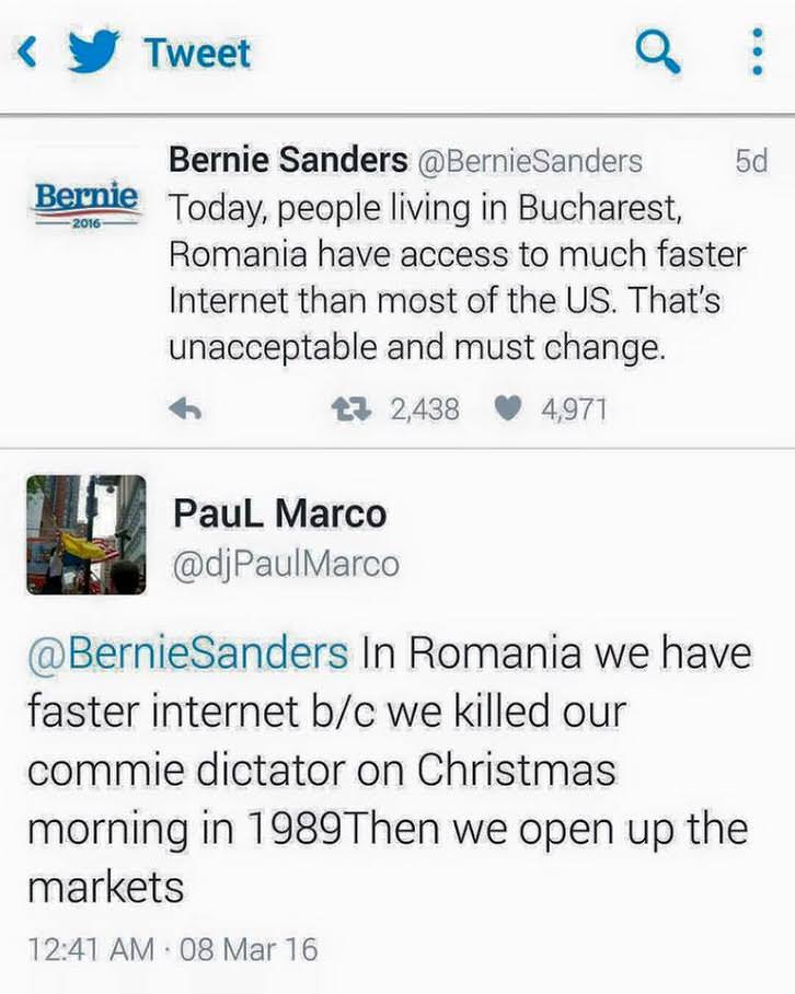 Bernie Tweet